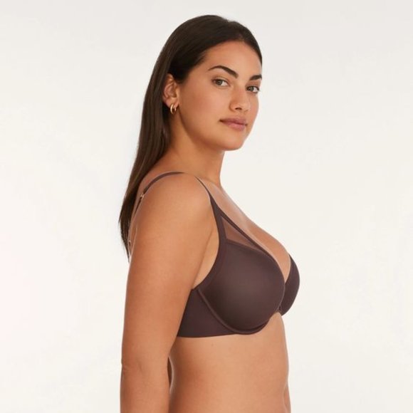 Thirdlove 24/7 Classic Contour Plunge Bra in Fig - Picture 2 of 10